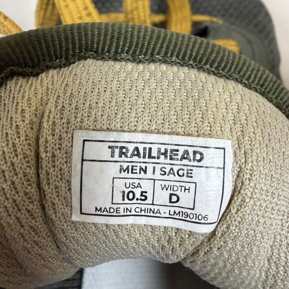 Lems Trailhead Trail Hiking Minimalist Lightweight Shoes Green Men’s Sz 10.5 - Picture 5 of 7